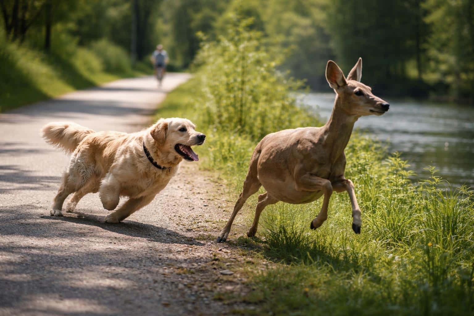 Neben Radweg: Golden Retriever wildert trächtige Rehgeiß in Klagenfurt