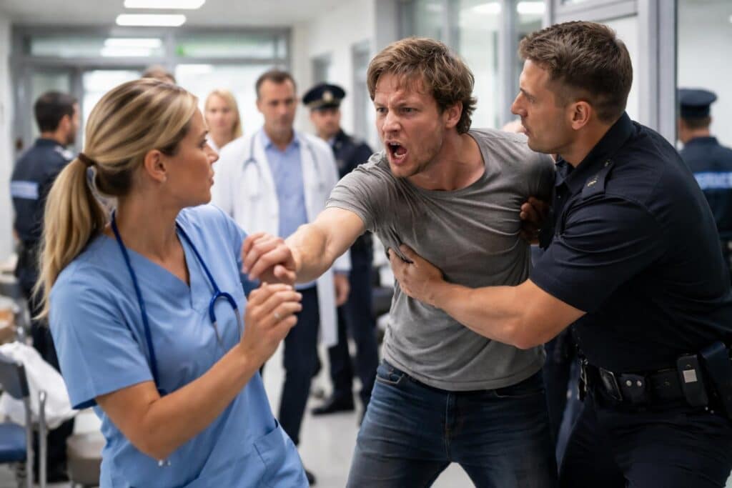 Im Krankenhaus: „Wir werden gekratzt, gebissen, bespuckt und geschlagen“