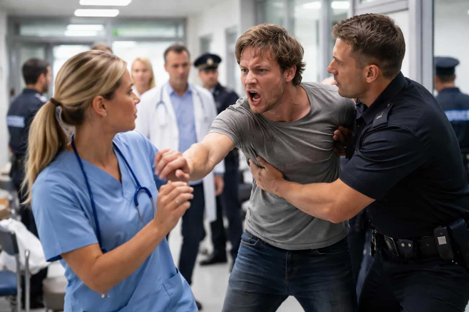 Im Krankenhaus: „Wir werden gekratzt, gebissen, bespuckt und geschlagen“