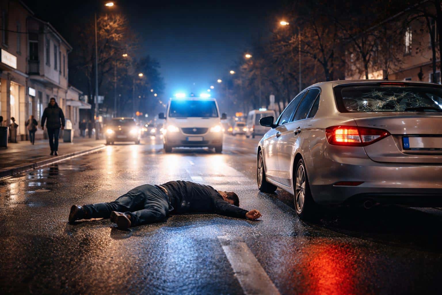 Dunkel gekleidet: Kärntner mitten auf der Straße von Auto erfasst