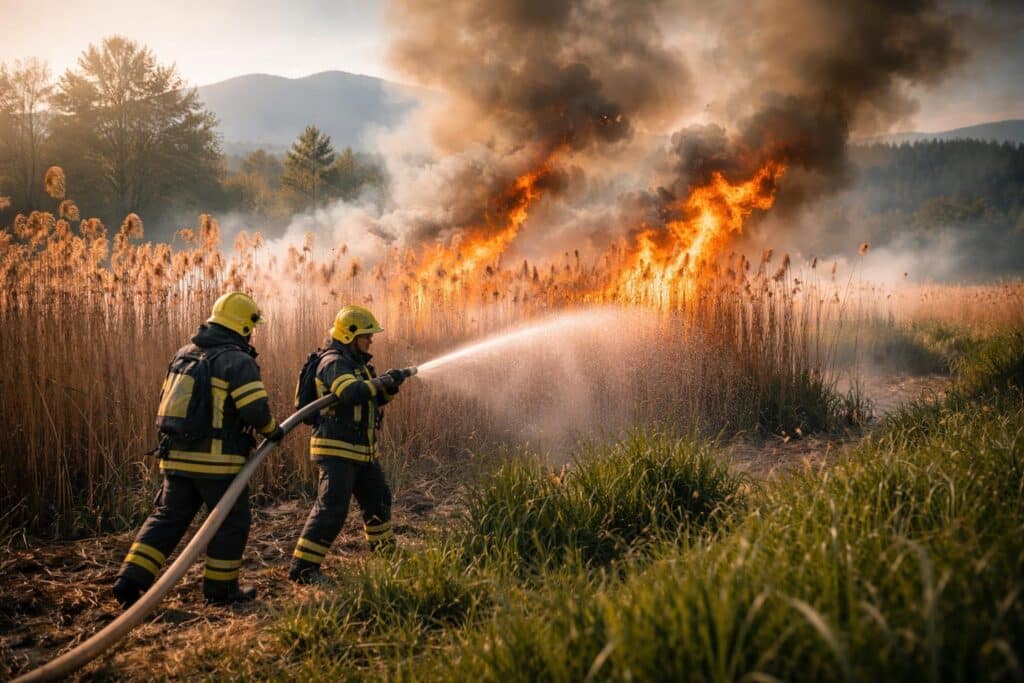 Brand im Natura 2.000 Naturschutzgebiet