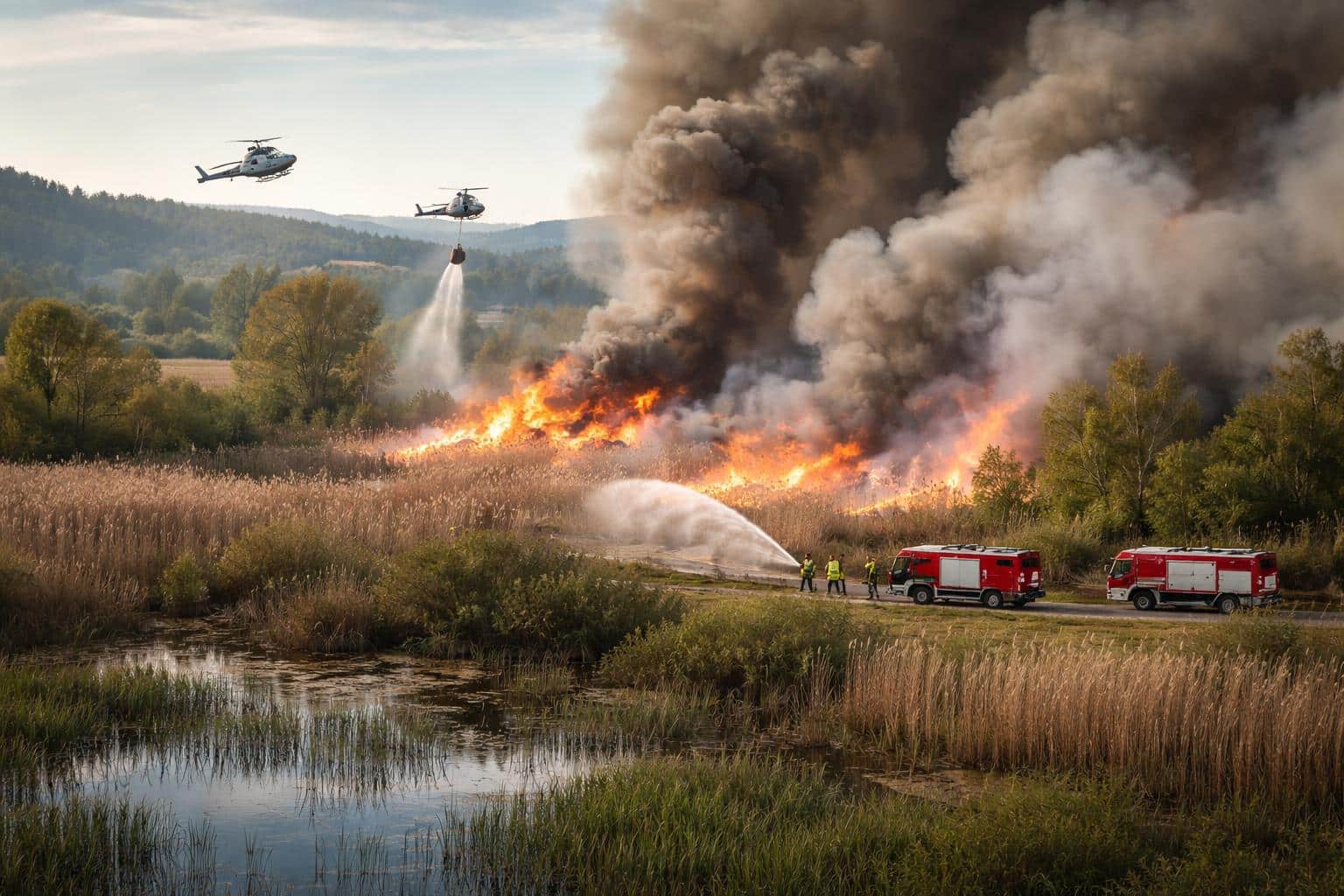 Ursache unklar: Großbrand in einem Naturschutzgebiet in Kärnten