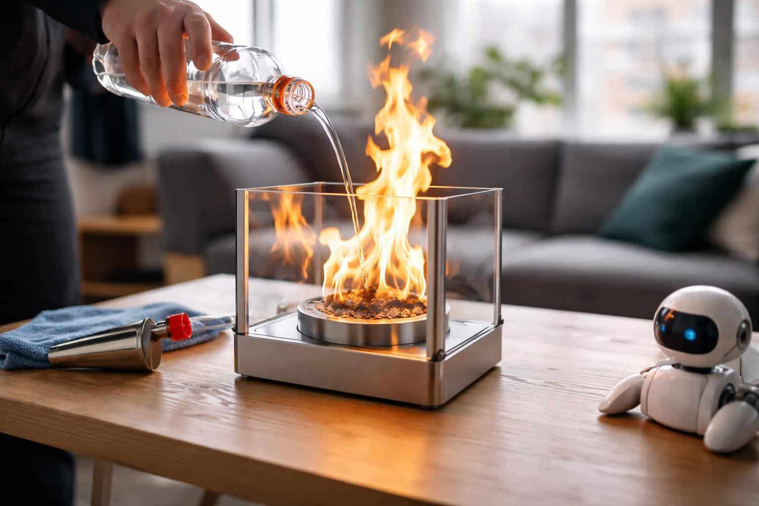 Ethanol-Ofen löste Brand in Wohnung aus