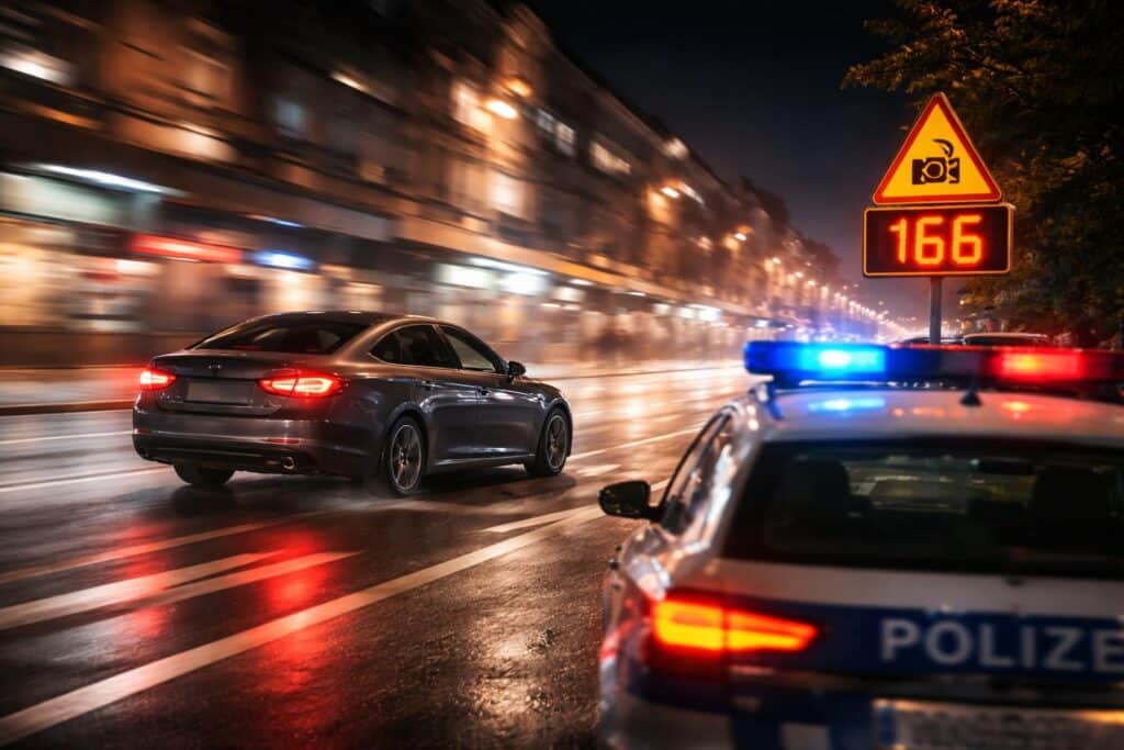 Mit 166 km/h durch Stadt gerast