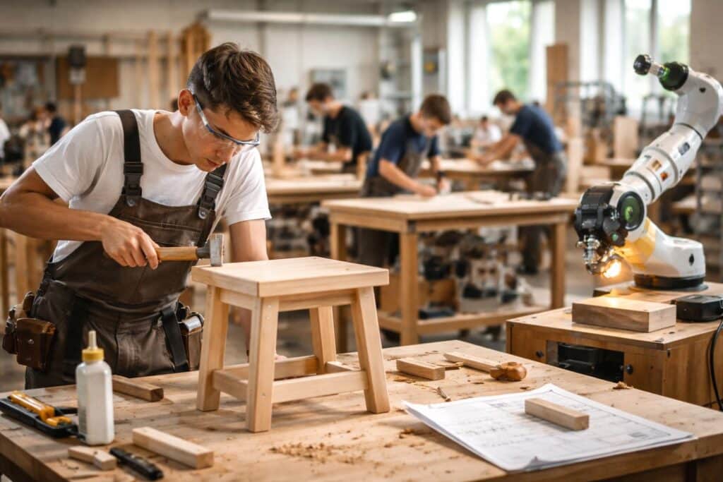 Nachwuchshandwerk im Bezirk: Rekordbeteiligung beim Tischler-Lehrlingswettbewerb