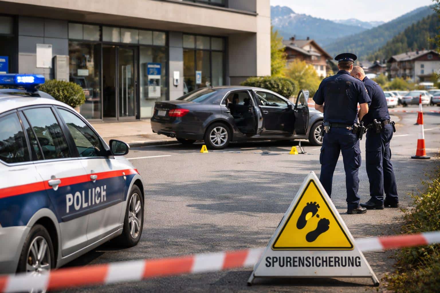 Polizei korrigiert Täterbeschreibung nach Banküberfall in Ferlach