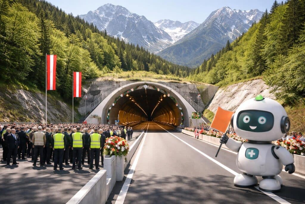 Feierliche Eröffnung der neuen Röhre des Karawankentunnels