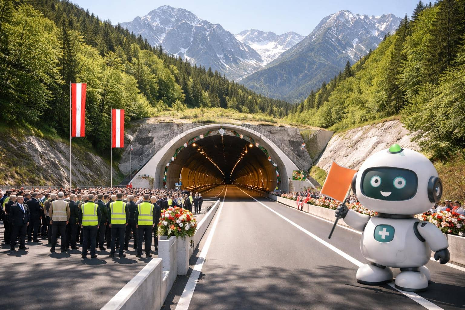 Feierliche Eröffnung der neuen Röhre des Karawankentunnels