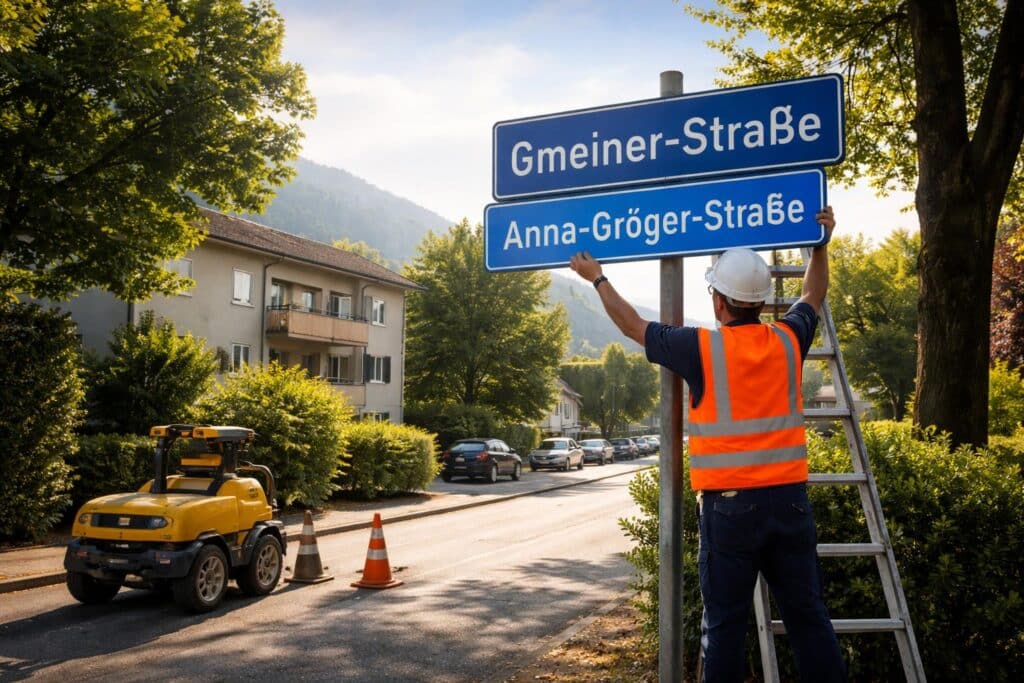 Gmeiner-Straße im dritten Anlauf umbenannt