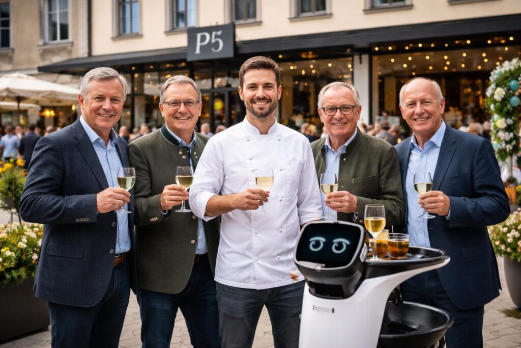 Promminente Gratulanten bei der Eröffnung