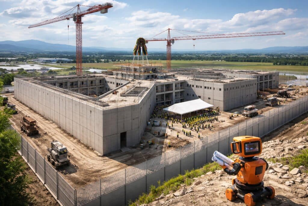 Rohbau der neuen Justizanstalt steht