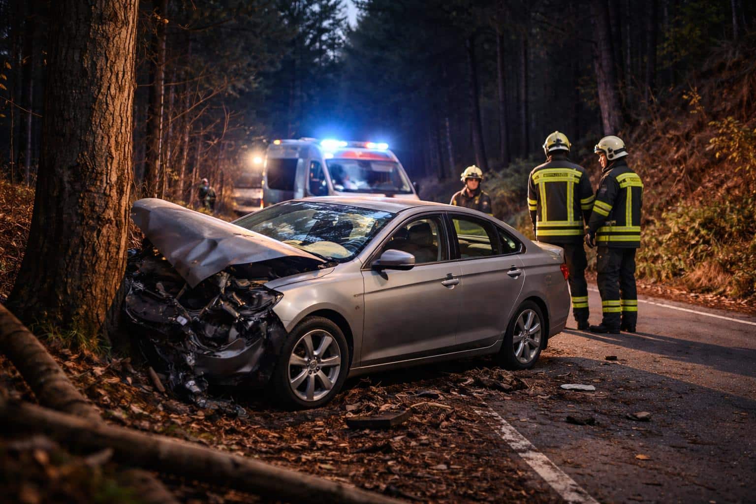 Mann (84) krachte gegen Baum