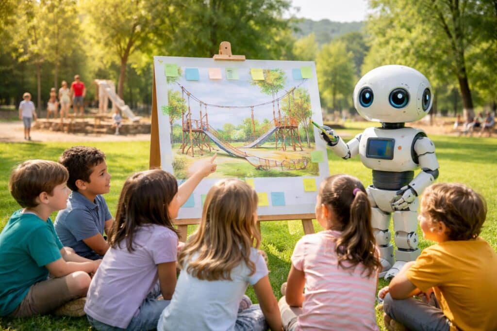 Kinder entscheiden über die Gestaltung ihrer Spielplätze