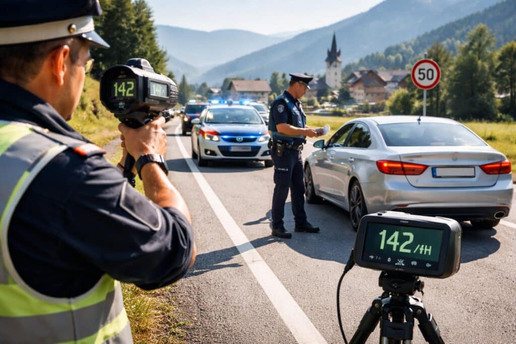 Erhebliche Geschwindigkeitsüberschreitung im Bezirk Feldkirchen
