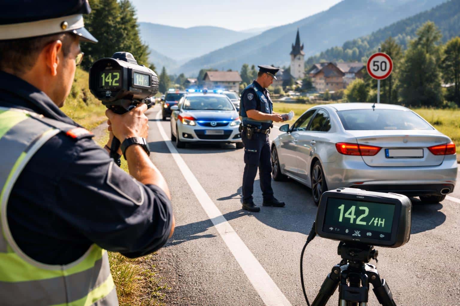 Erhebliche Geschwindigkeitsüberschreitung im Bezirk Feldkirchen