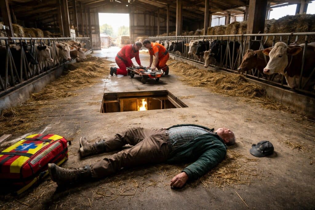 Landwirt stürzt auf Bauernhof in Kärnten in die Tiefe