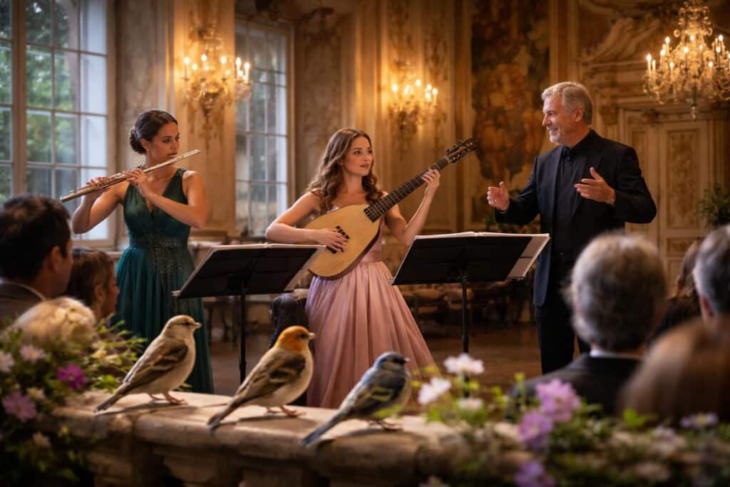 Süßes Zwitschern im Schloss Porcia