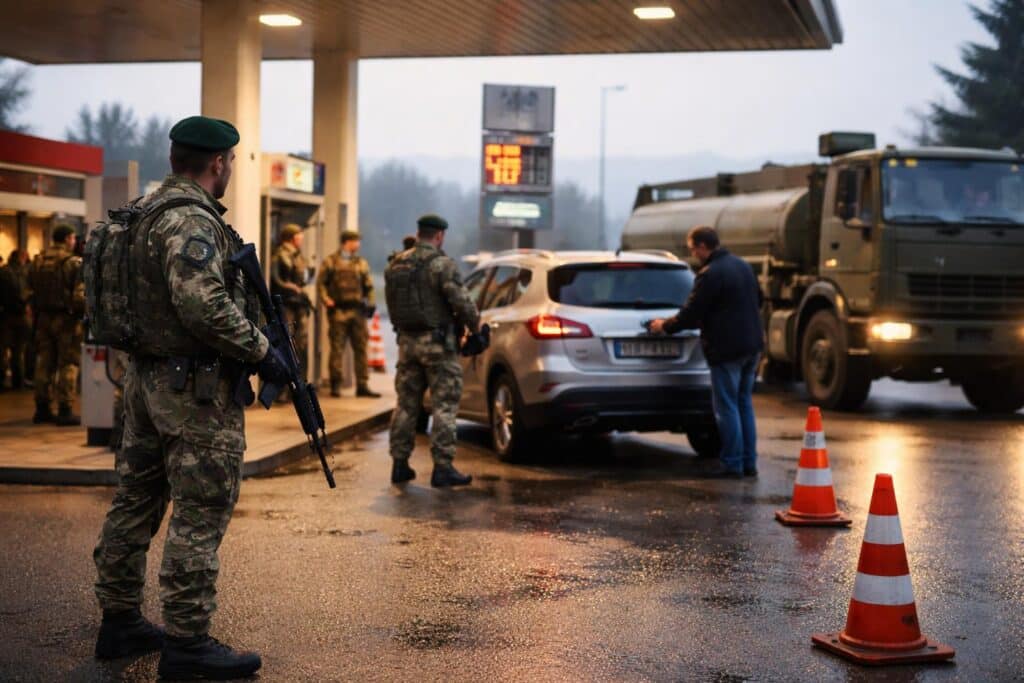 Militär im Einsatz: Slowenien begrenzt seit Mitternacht die Spritabgabe