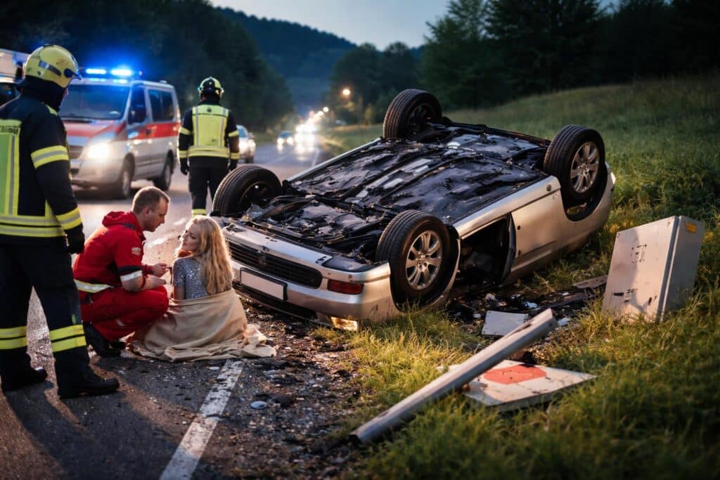 Alkoholisiert: Frau (20) überschlug sich mit Auto