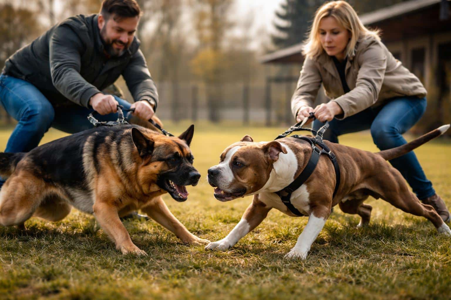 Hundebesitzer beim Schlichten verletzt