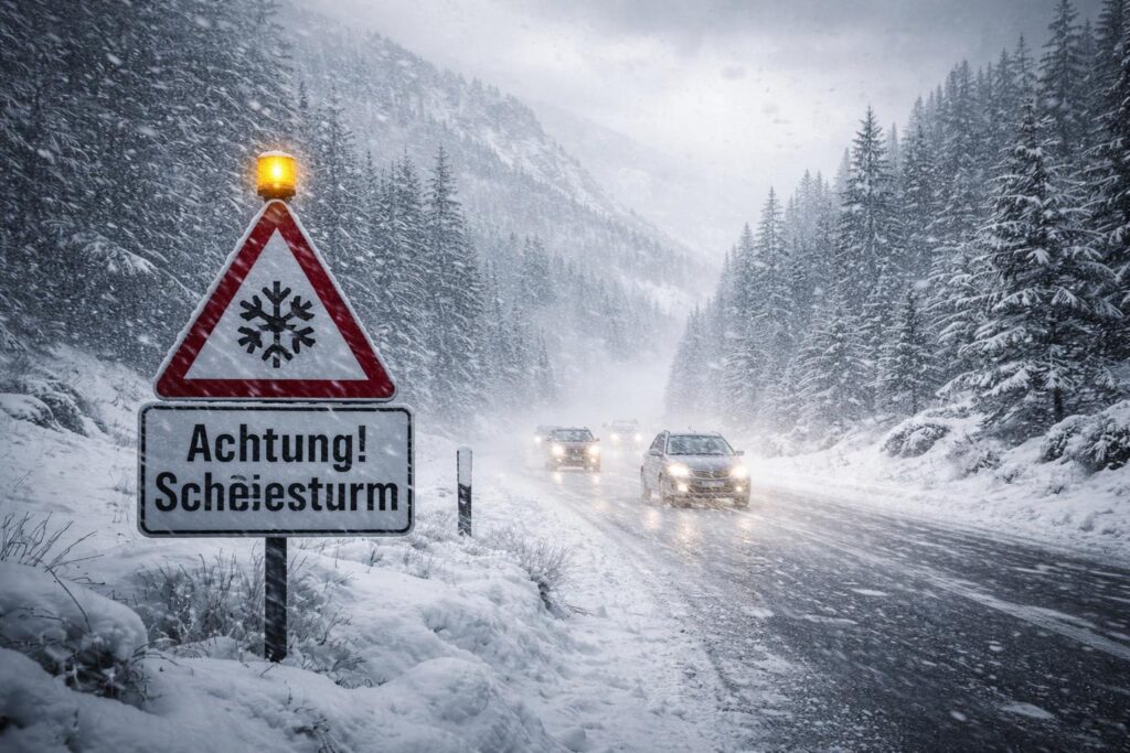 Wetterdienst warnt: Schwere Schneestürme für Teile Kärntens erwartet