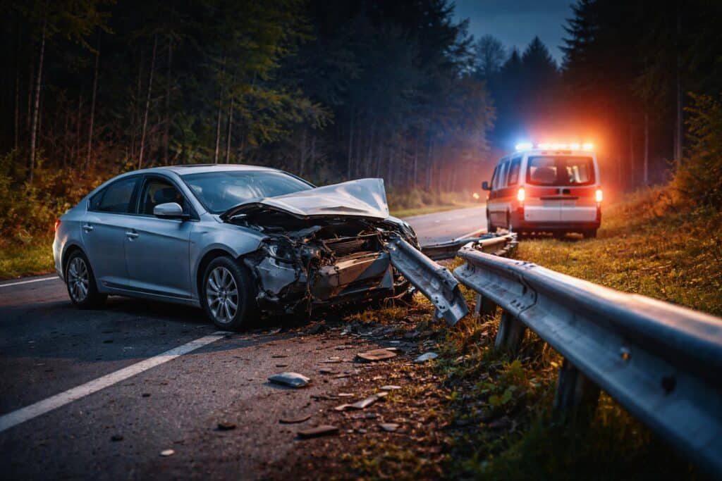 Verkehrsunfall mit Eigenverletzung in Karnburg