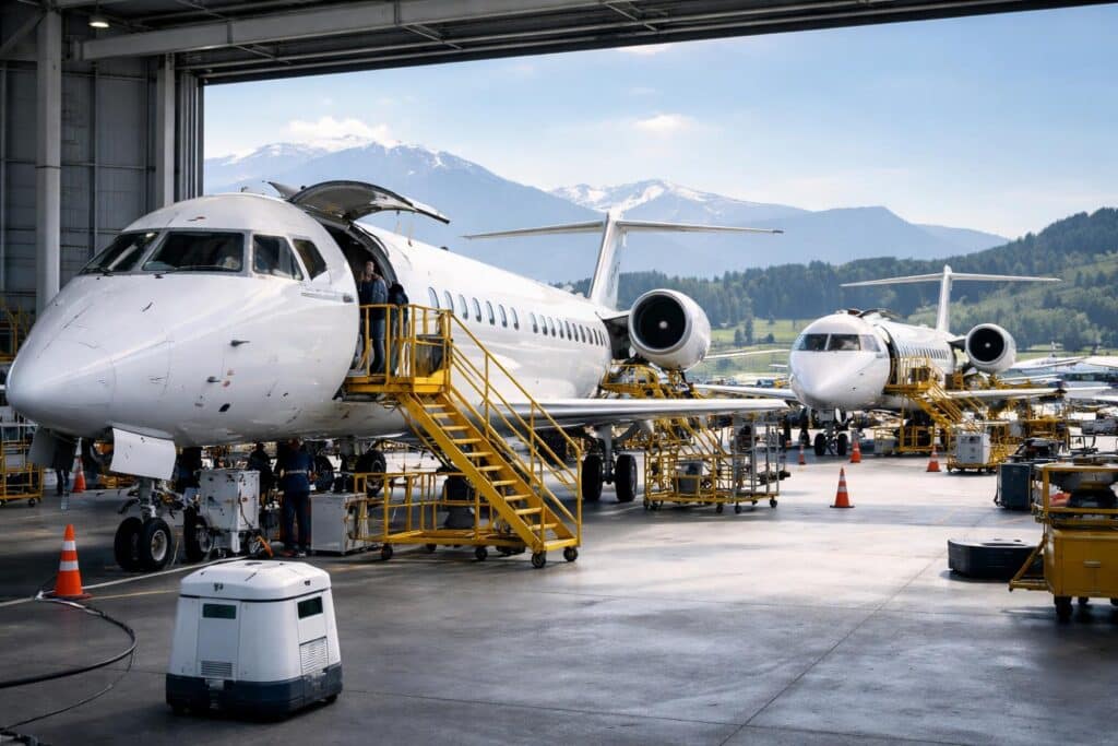 Flugzeugwartung in Klagenfurt