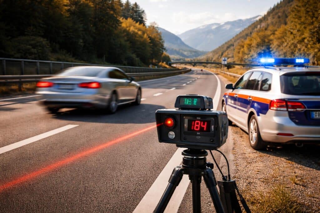 Erhebliche Geschwindigkeitsüberschreitung auf der A2