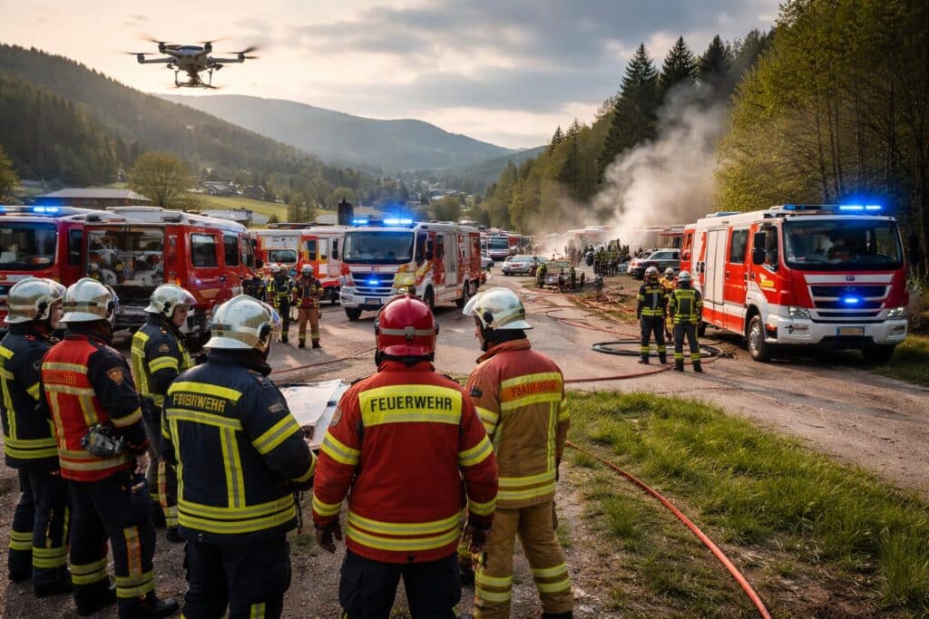 Grenzenübergreifend im Einsatz: Abschnittsübung in Bleiburg zeigt starke Zusammenarbeit