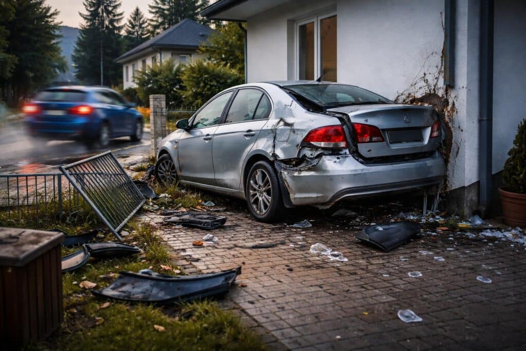 Verkehrsunfall mit Sachschaden und Fahrerflucht