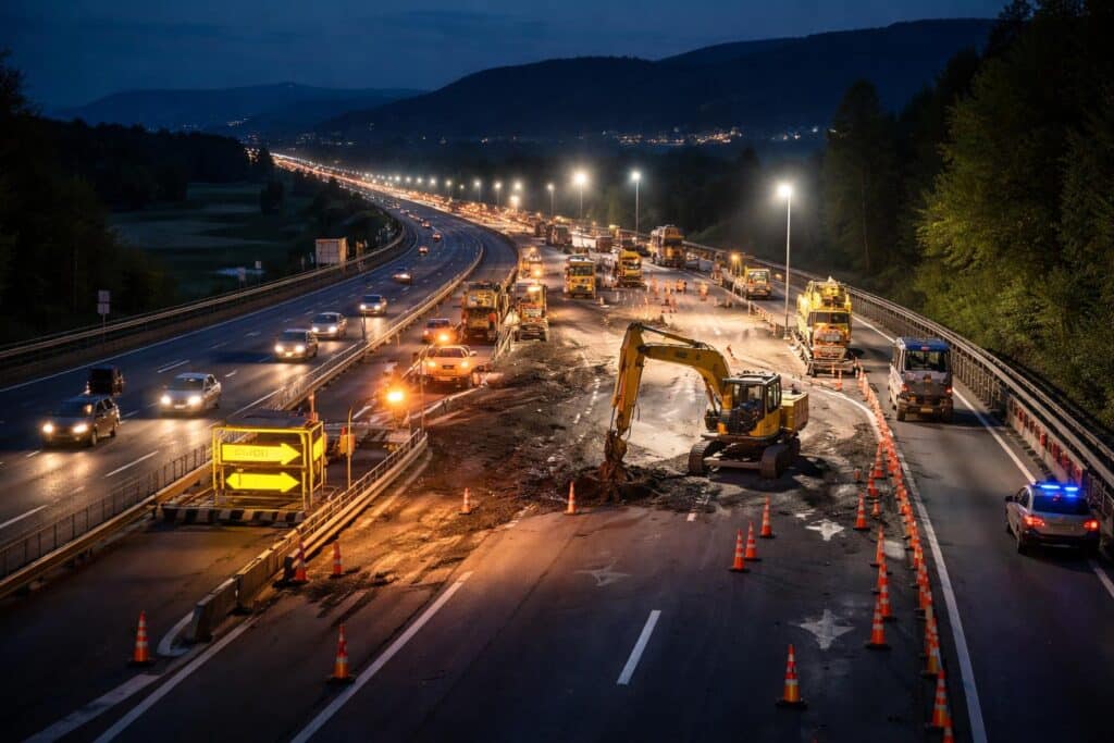 A2 Süd Autobahn, Graz Richtung Klagenfurt
