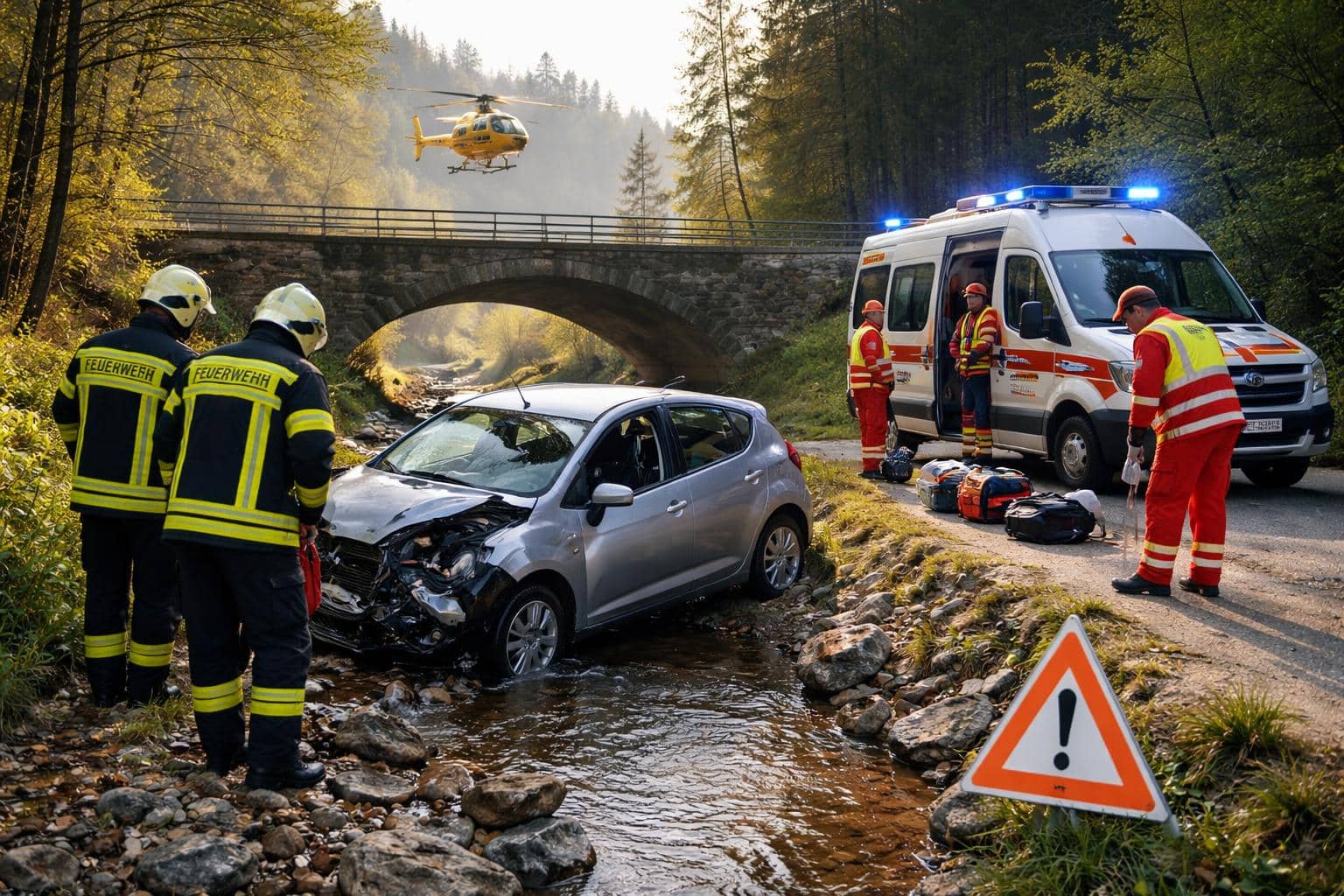 Verkehrsunfall mit Personenschaden - Führerscheinabnahme