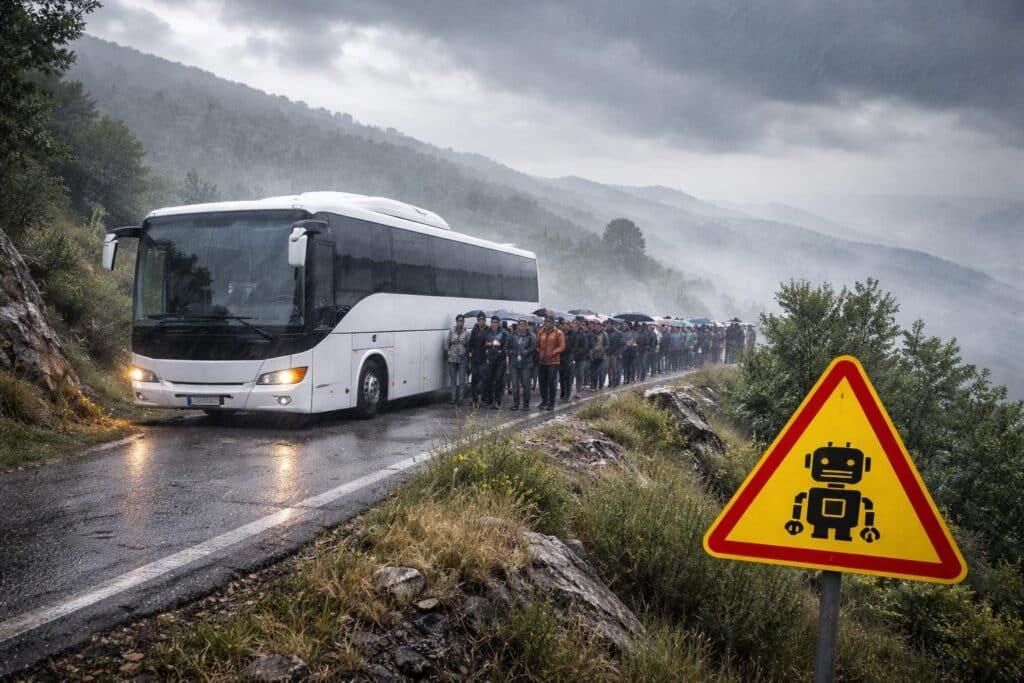 Reisebus aus Graz mit 77 Fahrgästen steckt in Kroatien fest