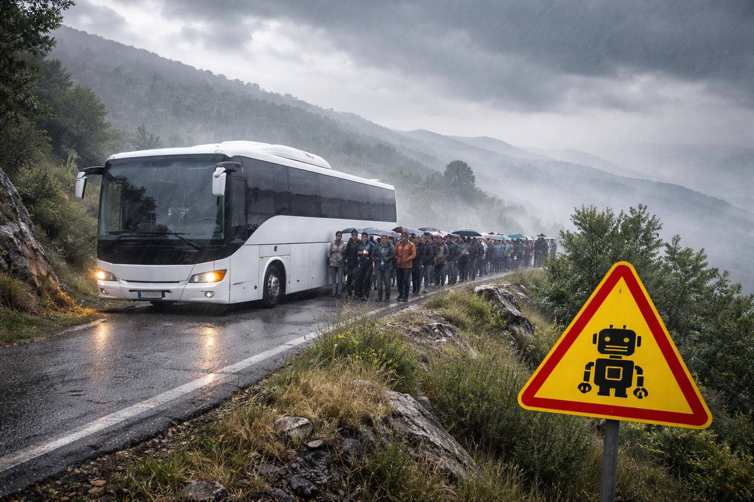 Reisebus aus Graz mit 77 Fahrgästen steckt in Kroatien fest
