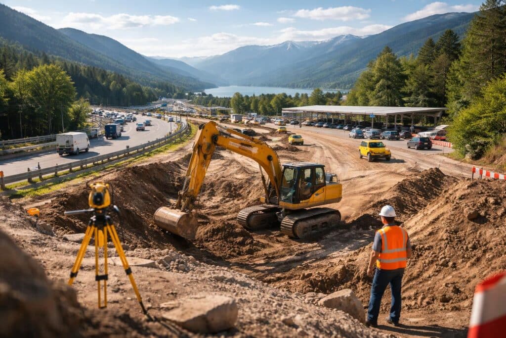 Ausbau Autobahn-Rastplatz auf A10 beginnt
