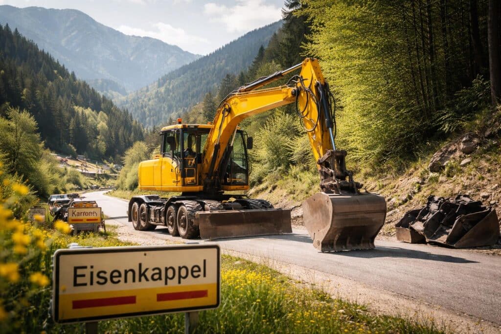 Neue Bagger für Straßenmeistereien: Auch Eisenkappel profitiert von Kärntens Investition