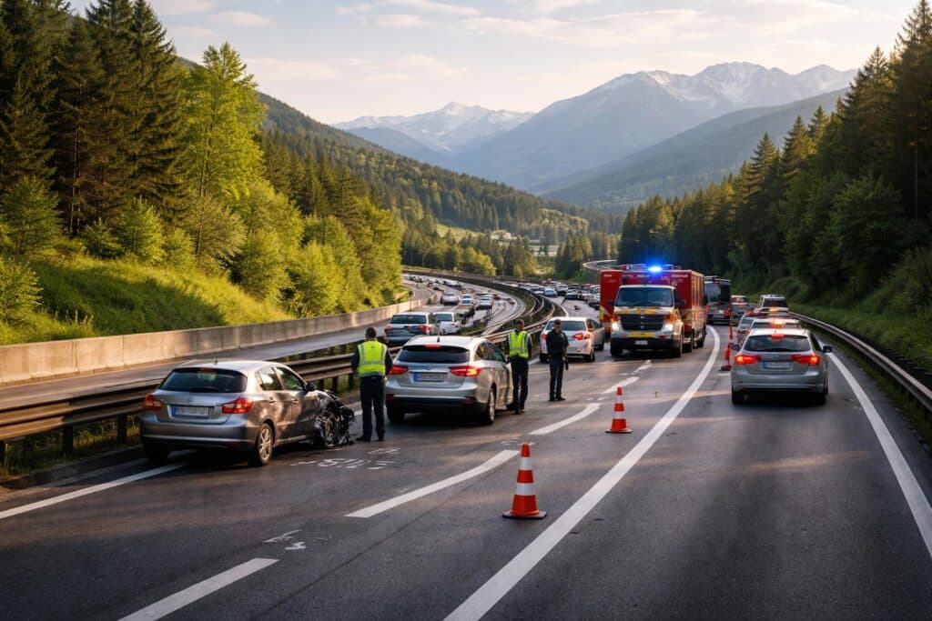 A2 Süd Autobahn, Klagenfurt Richtung Villach