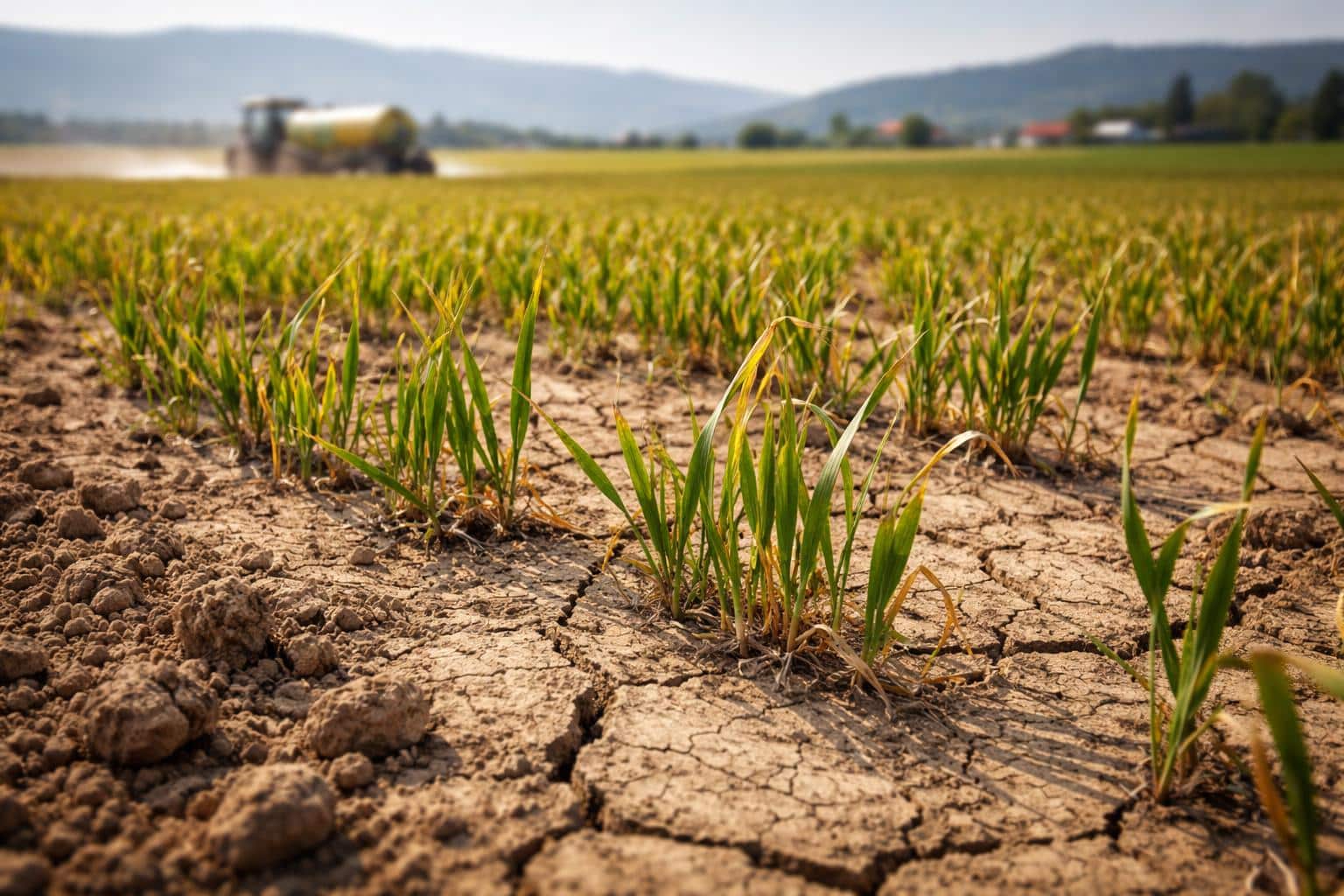 Wintergetreide leidet unter Trockenheit