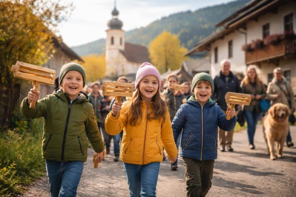 Ratschenkinder zogen durch den Ort