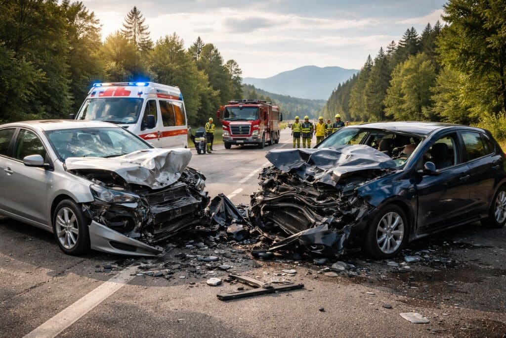 Schwerer Verkehrsunfall: Zwei Verletzte