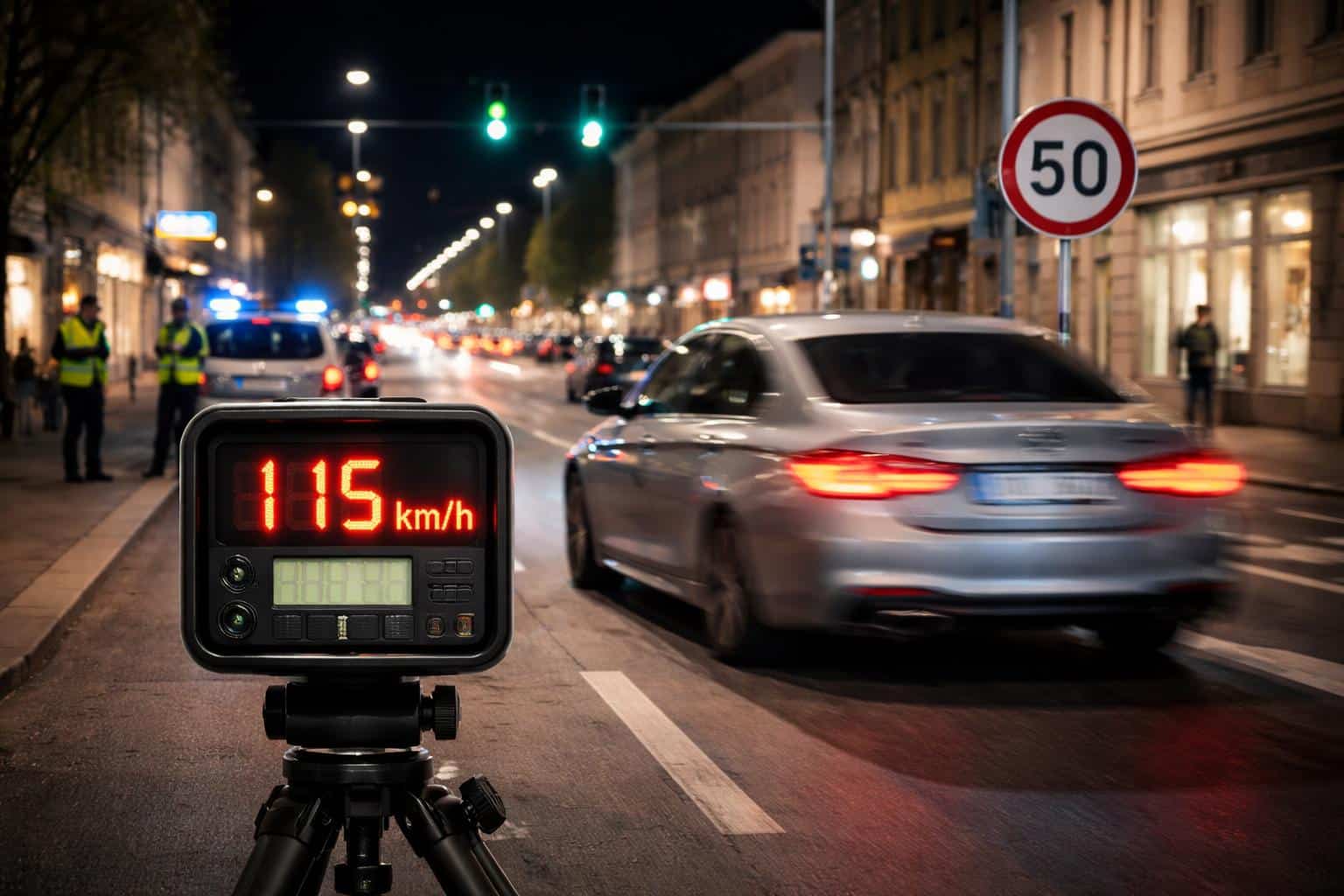 Autofahrer rast mit 115 km/h durch Klagenfurt
