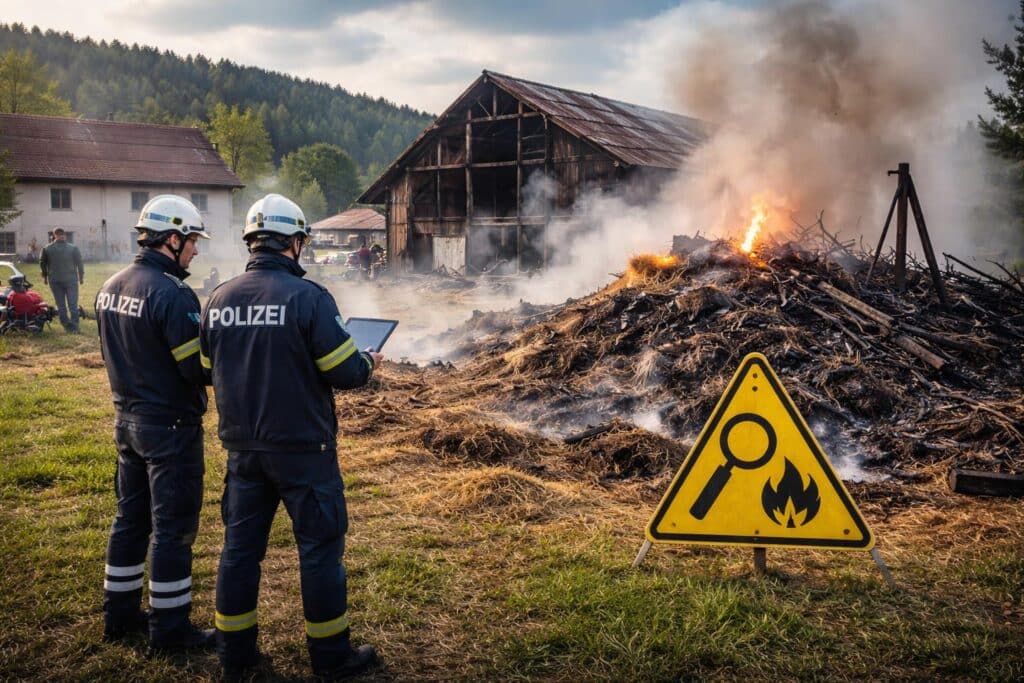 Klärung der Brandursache