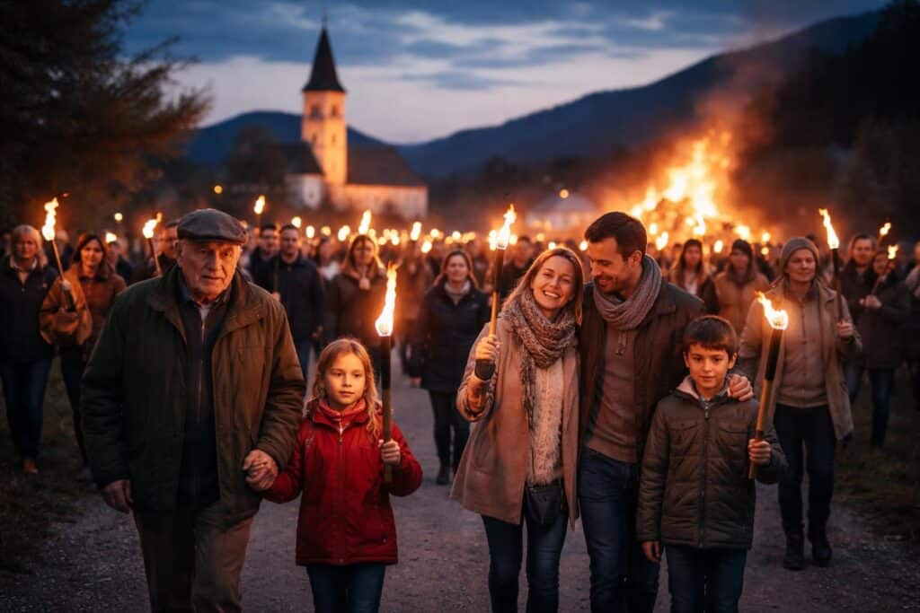 Fackelumzug in Pribelsdorf: Tradition verbindet Generationen