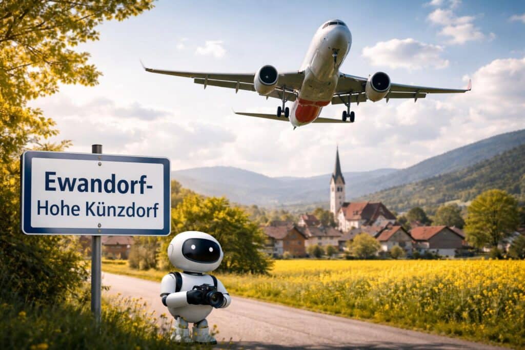 Spektakuläre Landung in Ewandorf-Hohe Künzdorf