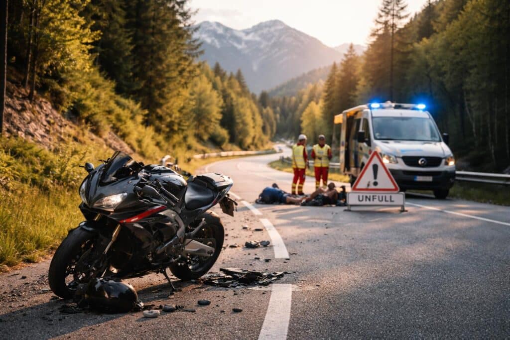 Saison beginnt: Zwei Verletzte bei Motorradunfall in Kärnten