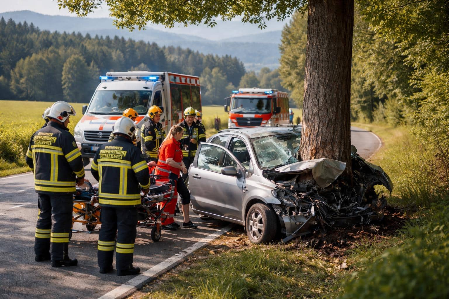 Verkehrsunfall mit Personenschaden im Bezirk Klagenfurt-Land