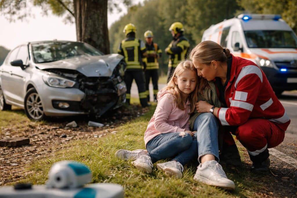Mutter und Kind bei Unfall verletzt
