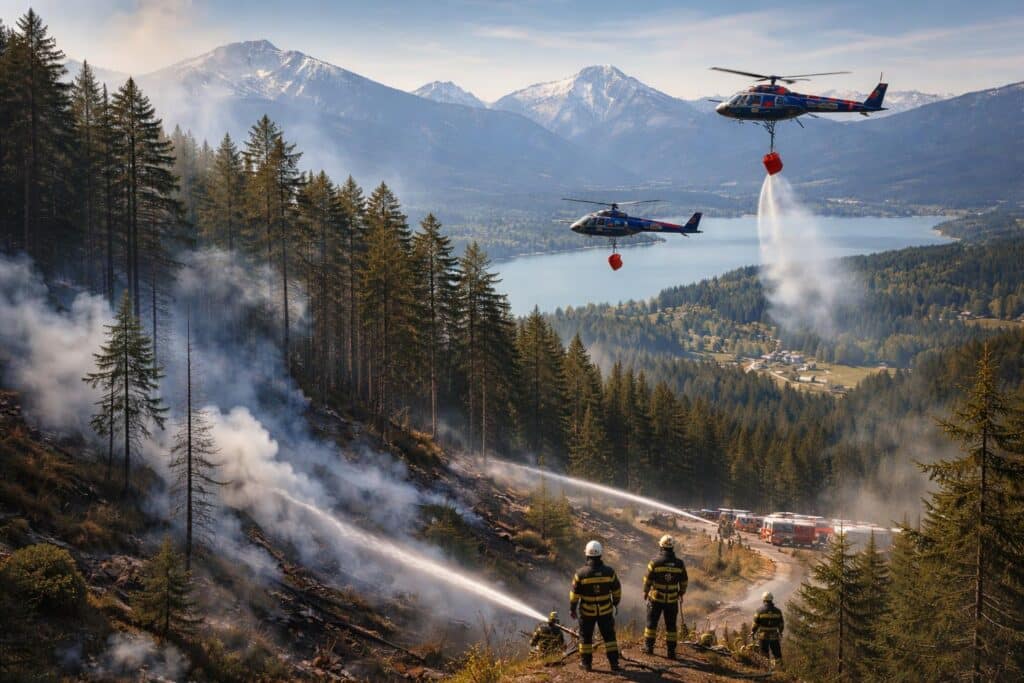 Waldbrand beschäftigt Einsatzkräfte