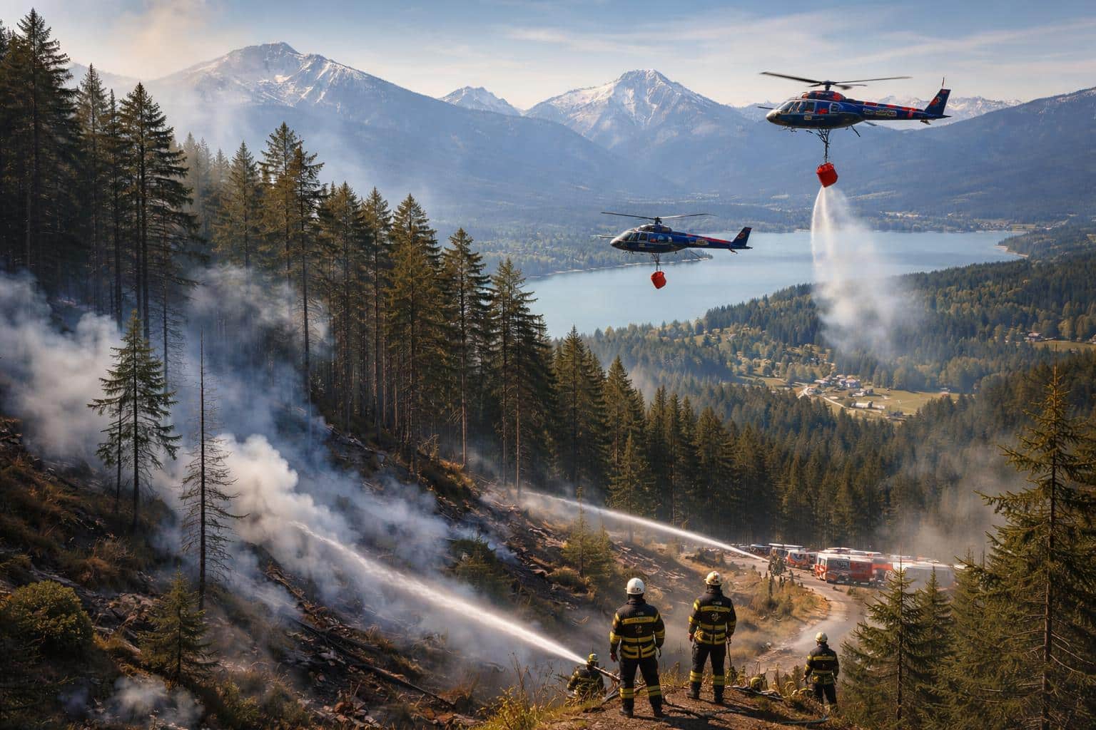 Waldbrand beschäftigt Einsatzkräfte