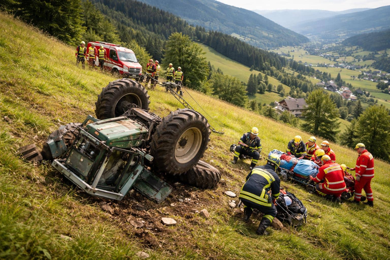 Landwirtschaftlicher Arbeitsunfall im Bezirk Wolfsberg